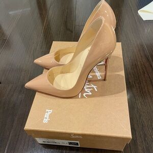 So Kate Louboutins 
120 mm Pumps - Patent calf leather - Blush - Women size 36.5